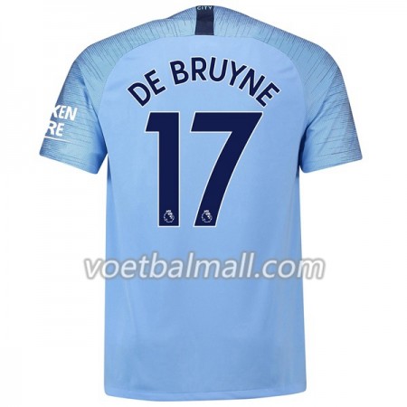 Goedkope Manchester City De Bruyne 17 Thuisshirt 2018/19